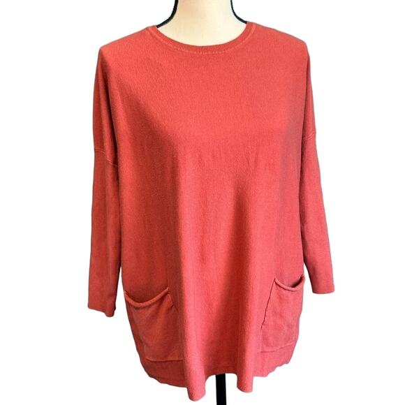 Staccato Super Soft Lightweight Orange Sweater Women's Small Medium - Picture 1 of 10